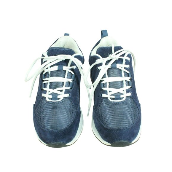 LL Bean Blue Mesh & Suede Lace Up Shock Absorbing Athletic Shoes Size 6 M - Picture 5 of 9